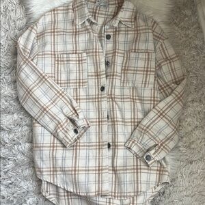 Flannel shirt jacket